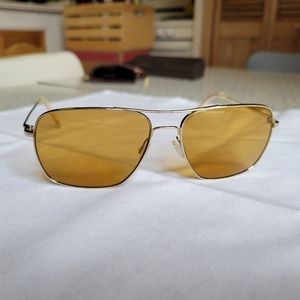 Oliver Peoples OV1150S Clifton 503585 Gold Frame / Cognac Lenses 58mm New